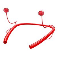 Bluetooth Headphones for iPhone XS Max, TechCode Stereo Wireless Sports Earphones with Mic Neckband Waterproof Magnetic Bluetooth in-Ear Headsets Hands-free Earbuds for Gym Running Workout Travel(Red)