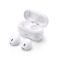 Wireless Earbuds Headphones Mini Invisible Built-in Mic Noise Canceling Stereo Sound Bluetooth Headset with Charging Case(White)