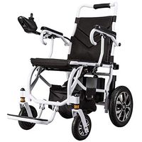 PLLP Medical Rehab Chair, Wheelchair,Smart Electric Power Wheelchair,15Kg Lightweight Folding,Up to 18Kms,Supports 100Kg,Motorized Wheelchairs Convenient for Home,Travle and Outdoor Use