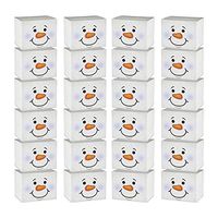 Fun Express Cardstock Snowman Gift Boxes | 24 Count | Great for Christmas-Themed Supplies and Gift Giveaways