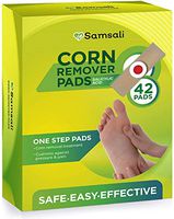 Samsali Corn Remover, 42 Corn Remover Pads, Toe Corn and Callus Removal, Corn Treatment Pads, Best Corn Remover Pads for Foot Corn Removal, 42 Pads