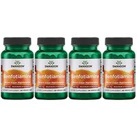 Swanson Benfotiamine - Maximum Strength 300 mg 60 Veg Caps 4 Pack