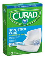 Curad CUR47148NRB Medium Non-Stick Pads, 10 Count, Pack of  3