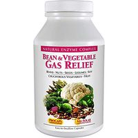 Andrew Lessman Bean & Vegetable Gas Relief 120 Capsules – Natural Enzyme Complex, Reduces Gas and Bloating from Beans, Cruciferous Vegetables, Fruits, Grains and Gas-Causing Foods, Gentle & Effective.