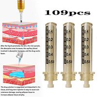 WANZZN 0.5Ml 109Pcs Ampoule Syringes for Hyaluron Pen High Pressure Wrinkle Removal Water Syringe with Production Date and Number