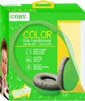 Coby CV-H821GRN Color Kids Headphone w/Mic CVH821 Green