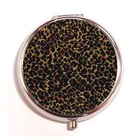 Leopard Print Custom Fashion Pill Box Medicine Tablet Holder Organizer Case for Pocket or Purse