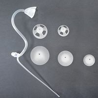 Banglijian Hearing Amplifier Replacement Slim Sound Tubes and Domes for Ziv-201A and Ziv-201, Ziv-206, Ziv-201P, BLJ-109(2 Tubes-Size 2B and 10 Domes, Left)