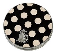 GENTIE Cat Compact Mirror Dot Pattern G-4424BK