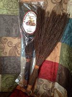 Natural Cinnamon or UNSCENTED Brooms - Smells Wonderful Sizes: 24" | 36" Brooms (12 ''Cinnamon Brooms)