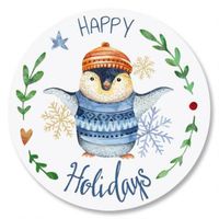 A Holiday Message Envelope Seals - Set of 72