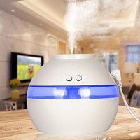 AAuwer Humidifier, Air Aroma Essential Oil Diffuser LED Ultrasonic Aroma Aromatherapy Humidifier (White)