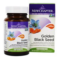 New Chapter Black Seed Oil - Golden Black Seed + Turmeric for Healthy Mood + Healthy Blood Sugar + Healthy Weight - 30 ct Vegetarian Capsule
