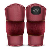 KoTag Massaging Heated Knee Brace Wrap Support Comfortable Heated and Vibration Knee Massager Brace Wrap Heating Pad Massage for Knee Shoulder 3 Temperature and Massager Setting