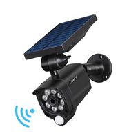 Solar Motion Sensor Light Outdoor, LONNKY 800Lumens 5 Watt 8 LED Spotlight Solar Lights IP66 Waterproof, Two Mode Solar Flood Security Light for Porch Garden Patio Driveway Pathway,Aluminum