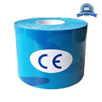Mcolics Muscle Bandage, Athletic Elastic Kinesiology Tape 15 colors 2-inch x 16.4 ft Roll Cotton Elastic Adhesive Muscle Sports Tape Bandage Physio Strain Injury Support (Blue Camo Printing)