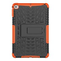 iPad 10.2 2019 Case, iPad 7th Generation Tablet Case, Shockproof Armour Tough Style Hybrid Dual Layer Full Body Rugged Bumper Armor Hard Cases with Kickstand Back Cover for iPad 10.2 2019 Orange