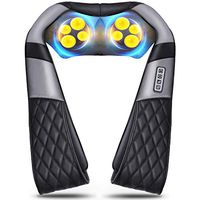 Back Massager with Heat,Shiatsu Neck and Shoulder Massager,Electric Back Massage Pillow with Deep Tissue Massage for Back,Neck,Shoulder,Foot,Leg,Body Muscle Pain Relief+Christmas Gifts for her,him