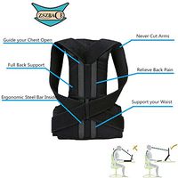 ZSZBACE Comfort Posture Corrector and Back Support Brace, Back Pain Relief for Men and Women / 100%-Cotton Liner (M)