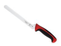 Mercer Culinary M22418RD Millennia 8-Inch Offset Wavy Edge Bread Knife, Red