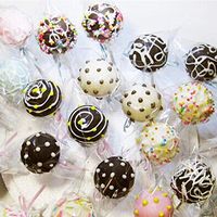 Cellophane Candy - 100pcs Practical Chocolate Biscuit Lollipop Favor Candy Cello Bags Cellophane - Wrappers Gift Candy Cellophane Ties Small Wrap Cello Buffet Treat Bags Caramels Necklace Tubes