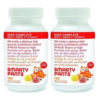 SmartyPants Children's All-in-One Multivitamin Plus Omega-3 Plus Vitamin D, 120 COUNT (Pack of 2)
