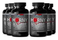 Sex Drive Booster Men - Horny Sex Drive - Pure Horny Sex Drive Supplement for Sexual Performance and Arousal (6 Bottles 360 Tablets)