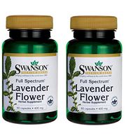 Swanson Full Spectrum Lavender Flower 400 Milligrams 60 Capsules 2 Pack