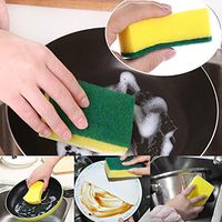 melupa 20 Pack Cleaning Scrub Sponges for Kitchen, Dishes, Bathroom, Car Wash, Abrasive Scrubber Sponge Dish Pads Heavy Duty Scrub Sponges