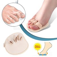 Toe Splint & Straightener Adjustable Loop Toe Correctors Brace Cushion Metatarsal Pads (3 Loops, Left Foot)
