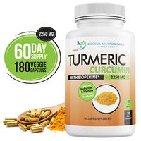 Turmeric Curcumin - 2250mg/d - 180 Veggie Caps - 95% Curcuminoids with Black Pepper Extract (Bioperine) - 750mg Capsules - Most Powerful Turmeric Supplement with Triphala