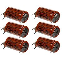 6x Fuji 2/3 8L 3V Lithium Batteries ER17/33 equivalent w/Pin Tabs FAST USA SHIP