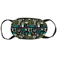 Gnomes Succulents Cacti Terrarium Anti-Dust Earloop Mouth Covers for Women Men, Pollen Climbing Climbing Half Face Mouth Cover - Adjustable Band Face and Nose Cover