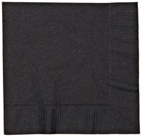 Boardwalk 42065 Paper Cocktail Napkin, 2-Ply, 10" Width x 10" Length, Black (4 Pack of 250)