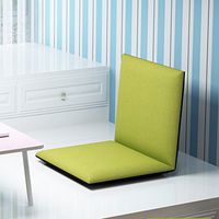 Tatami lumbar pad Foldable single lazy sofa bed with small sofa chair floating window chair backrest chair Home DecorationA+ ( Color : Fruit green )