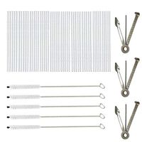 50 pcs Tapered Pipe Cleaner Cleaning Tool Pipe Tamper Tool Pipe Reamer Tamper Poker Tool Stainless Steel