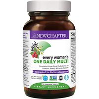 Women’s Multivitamin + Immune Support – New Chapter Every Woman’s One Daily, Fermented with Whole Foods & Probiotics + Iron + B Vitamins + Organic Non-GMO Ingredients - 72 Ct (Packaging May Vary)