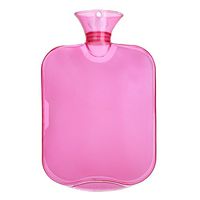 88 Transparent 2000ml Hot Water Bottle gh Density PVC Explosion-Proof Hot Water Pack Bag Up Massage Health Care(Rose)