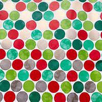 Jillson & Roberts Bulk Gift Wrap, Holiday Watercolor, 1/2 Ream 417' x 24"