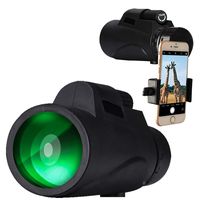 Waterproof High Definition Monocular Telescope, 12x50 High Powered Monocular Scope for Phone with Tripod Smartphone Holder, Night Vision Monocular for Bird Watching，Hiking, Wildlife, Concerts