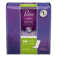Poise Incontinence Panty Liners, Very Light Absorbency, Long, 44 Cont by Poise