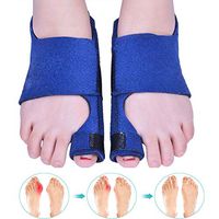 MEET 2pcs Bunion Splints Toe Straighteners Big Toe Corrector for Hallux Valgus and Night Pain Relief Blue