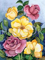 Hi-Look Microfiber Cleaning Cloth, Flower design - Roses ll