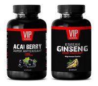 Metabolism for Women - ACAI Berry Extract – Korean Ginseng Extract - Ginseng Extract - 2 Bottles Combo (60 Capsules + 60 Capsules)