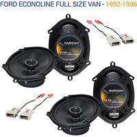Compatible with Ford Econoline Full Size Van 1992-1996 OEM Speaker Upgrade Harmony (2) R68 New