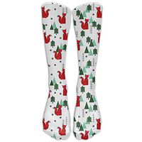 Unisex Cotton Cute Christmas Fox Compression Sports Socks