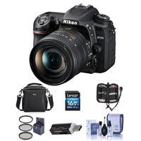 Nikon D7500 DSLR with AF-S DX NIKKOR 16-80mm f/2.8-4E ED VR Lens - Bundle with 16GB SDHC Card, Camera Bag, Cleaning Kit, Card Reader, 72mm Filter Kit,