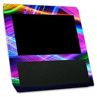 MightySkins Skin Compatible with Amazon Echo Show - Light Waves | Protective, Durable, and Unique Vinyl Decal wrap Cover | Easy to Apply, Remove, and Change Styles | Made in The USA
