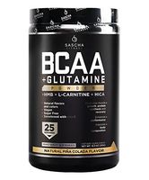 Sascha Fitness BCAA 4:1:1 + Glutamine, HMB, L-Carnitine, HICA | Powerful and Instant Powder Blend with Branched Chain Amino Acids (BCAAs) for Pre, Intra and Post-Workout (Piña Colada)