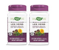 Nature's Way Leg Veins Supports Healthy Leg Vein Strength Dietary Supplement (60 Vegan Capsules) Pack of 2